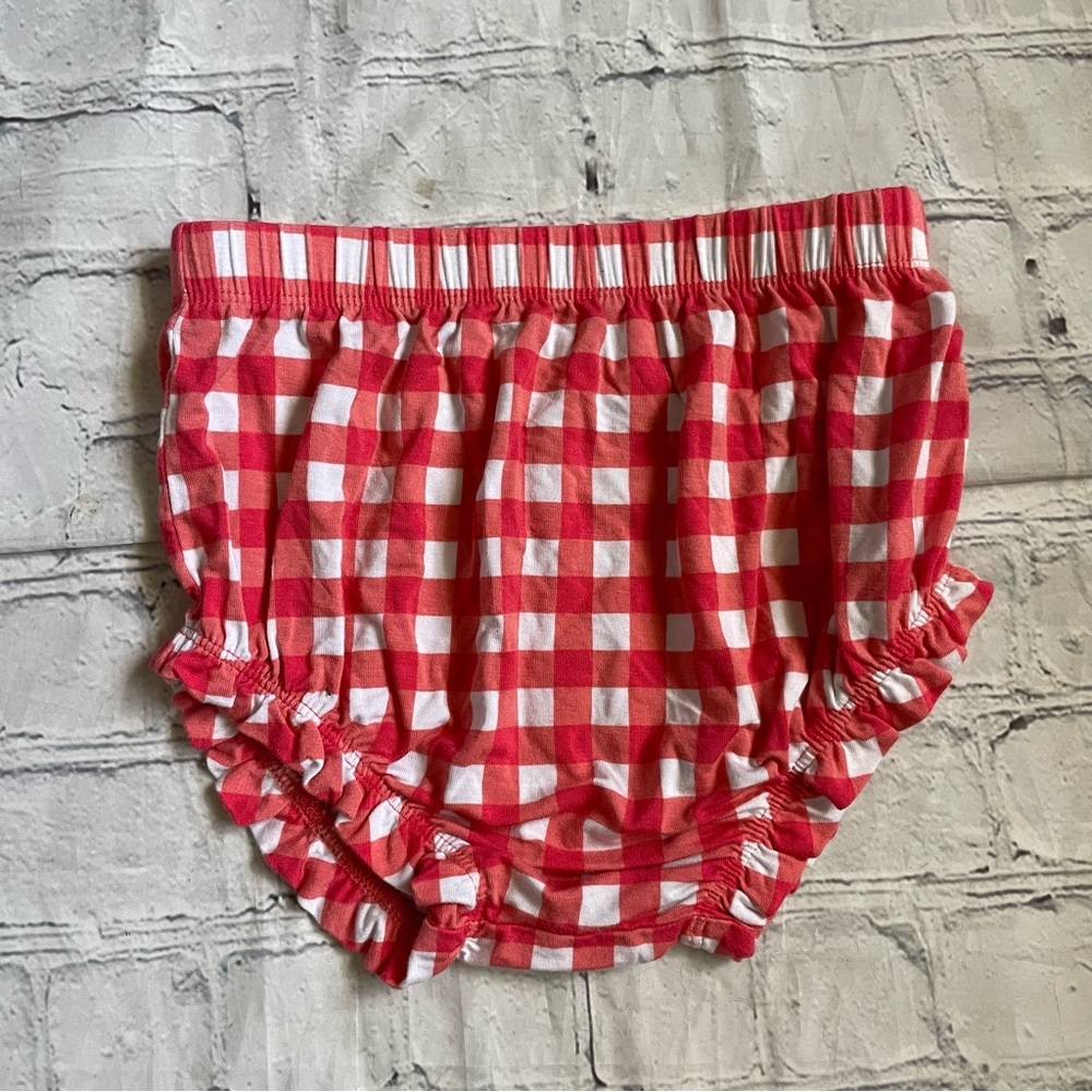 Girls Posh Peanut Red & White Checkered Bloomers - Picture 2 of 3